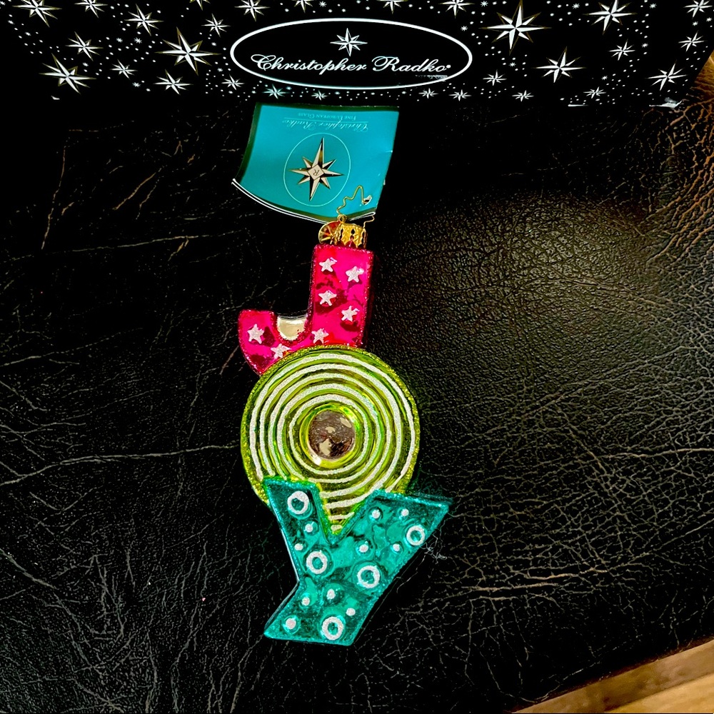 BN  Christopher Radko Joy Ornament